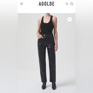AGOLDE - RECYCLED LEATHER 90'S PINCH WAIST